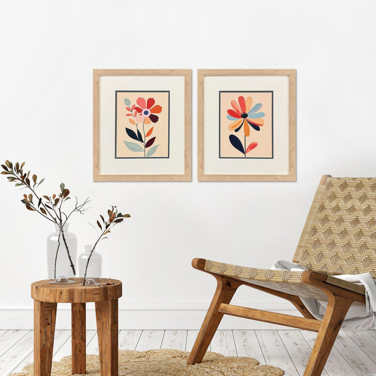 Paragon Comfort Flowers II S/2 Orange 17 X 15 X 1 Wall Art