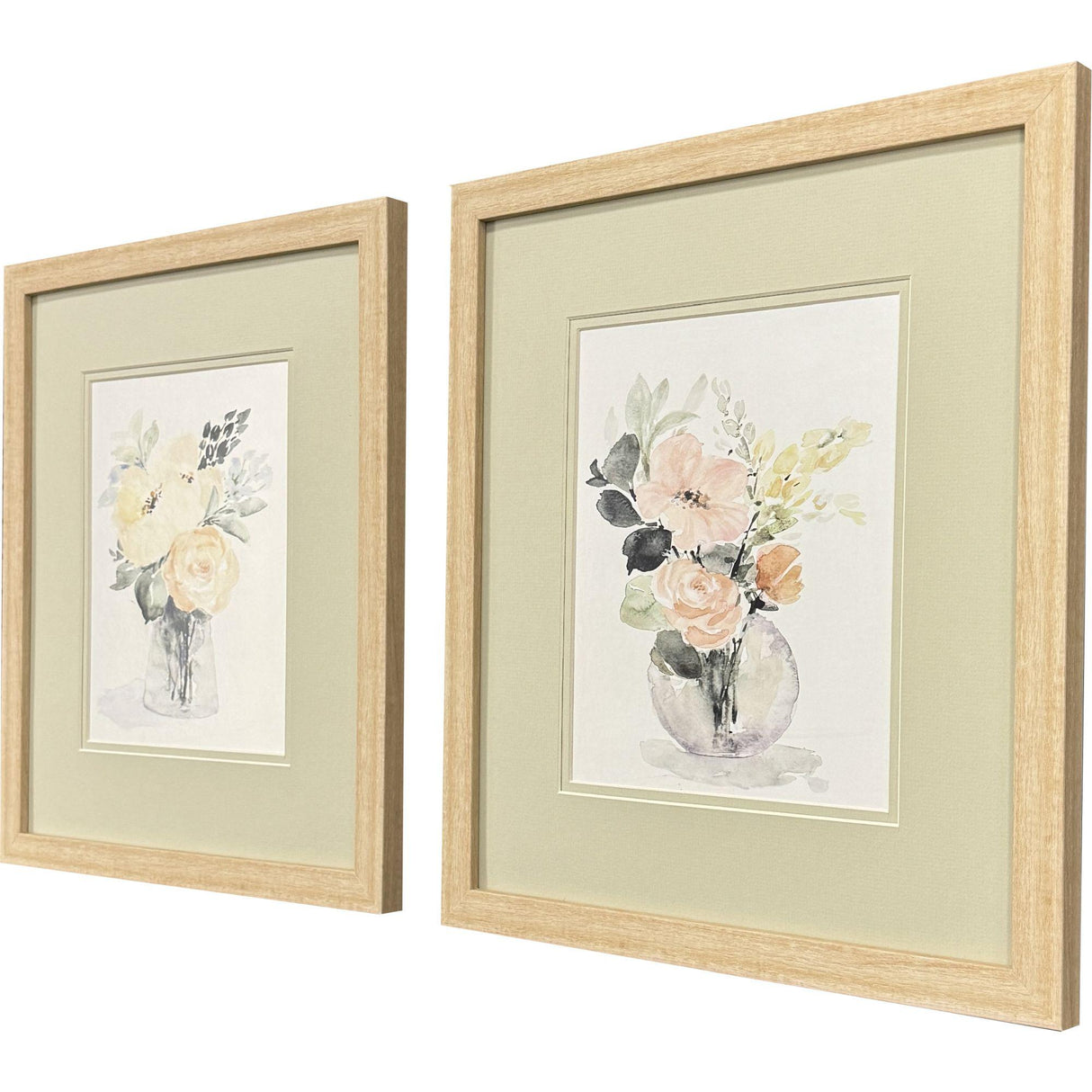 Paragon Creamy Blooms S/2 Pink 17 X 15 X 1 Wall Art