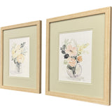 Paragon Creamy Blooms S/2 Pink 17 X 15 X 1 Wall Art