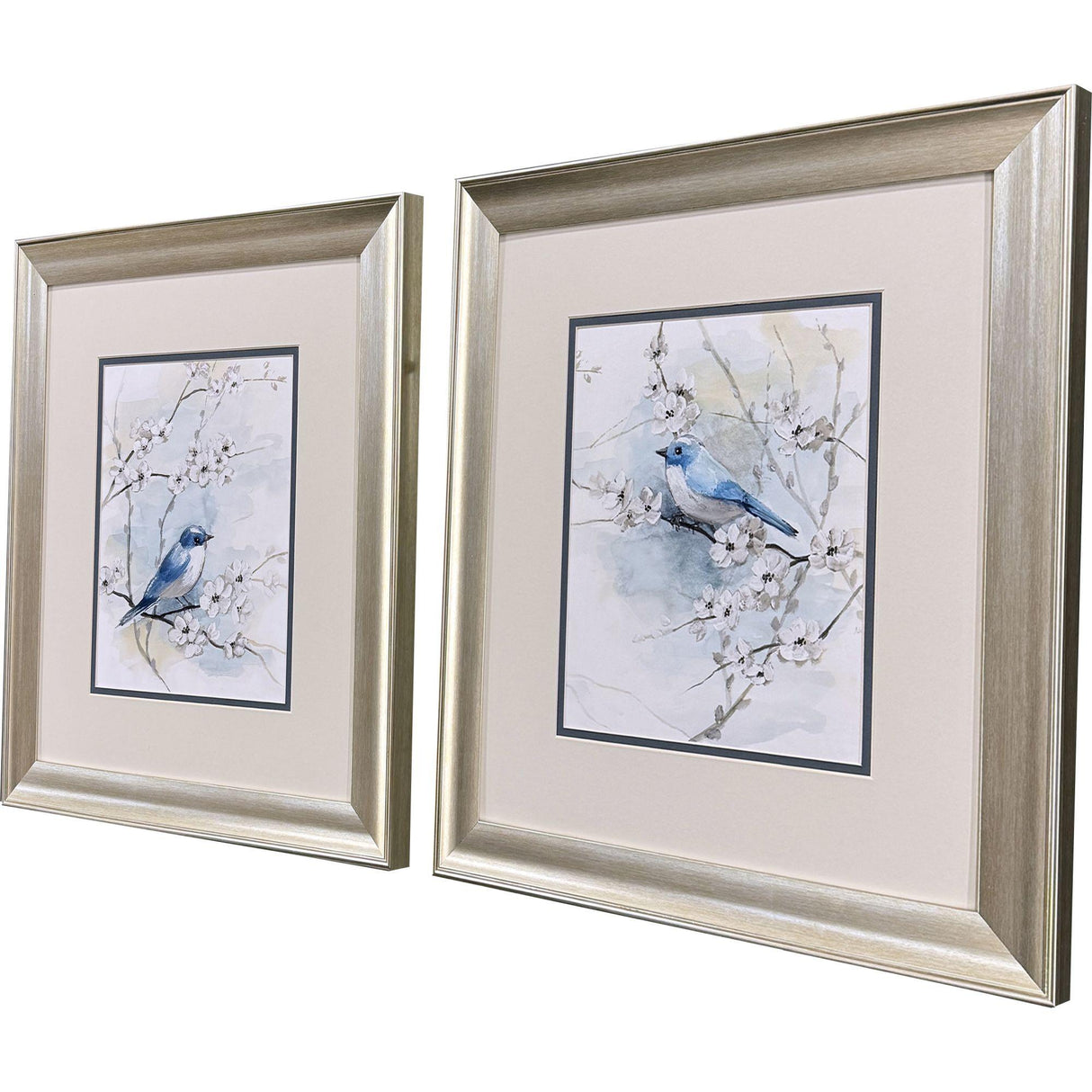 Paragon Blossoms & Bluebird S/2 Blue 18 X 16 X 1 Wall Art