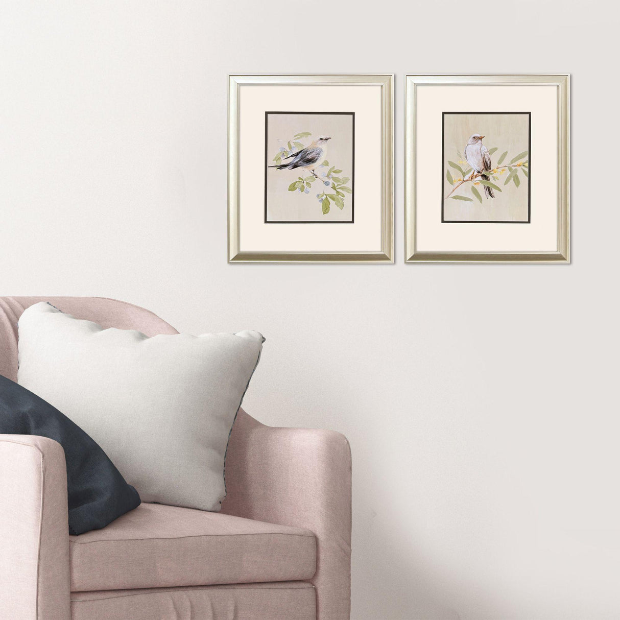 Paragon Botanical Birds S/2 Beige 17 X 15 X 1 Wall Art