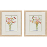 Paragon Wiry Poppies S/2 Pink 17 X 15 X 1 Wall Art