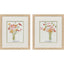 Paragon Wiry Poppies S/2 Pink 17 X 15 X 1 Wall Art