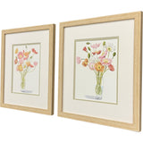 Paragon Wiry Poppies S/2 Pink 17 X 15 X 1 Wall Art