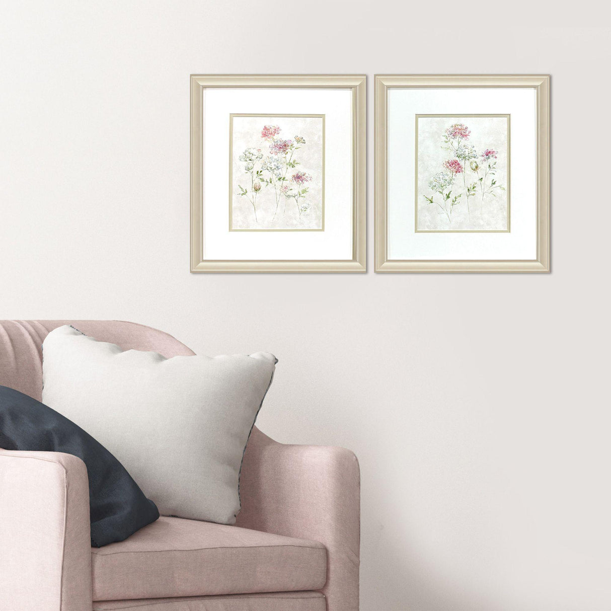 Paragon Soft Lace S/2 Pink 17 X 15 X 1 Wall Art