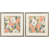 Paragon Gleeful Garden S/2 Orange 17 X 17 X 1 Wall Art
