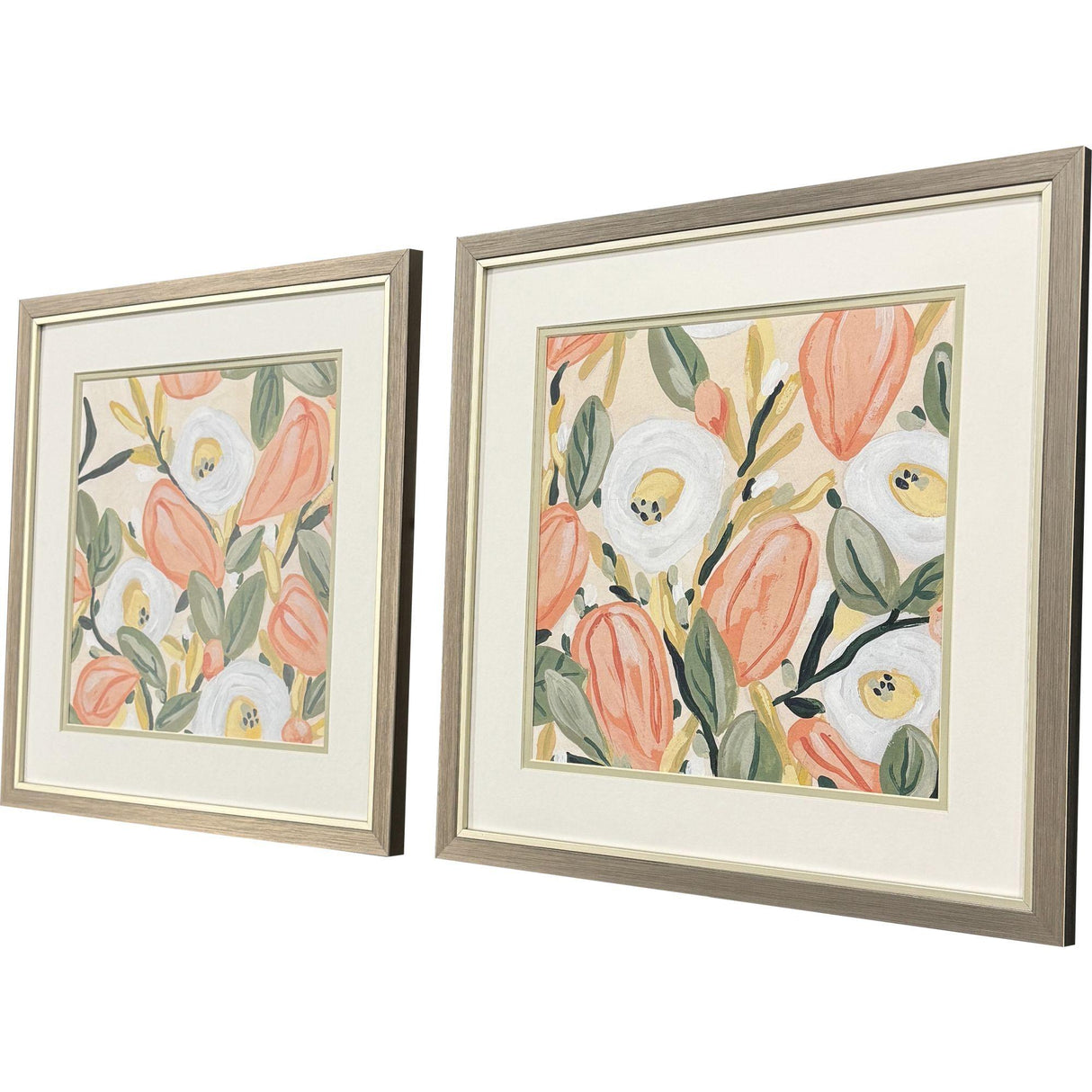Paragon Gleeful Garden S/2 Orange 17 X 17 X 1 Wall Art