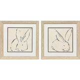 Paragon Linear Rabbit S/2 Gray 19 X 19 X 1 Wall Art