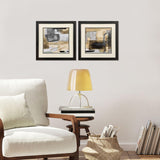 Paragon Abstract Expressions S/2 Brown 18 X 18 X 2 Wall Art