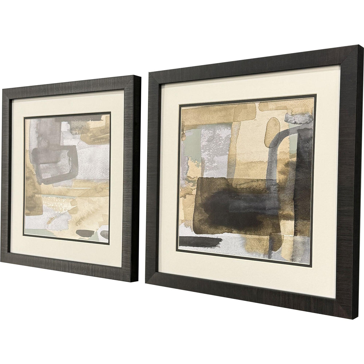Paragon Abstract Expressions S/2 Brown 18 X 18 X 2 Wall Art