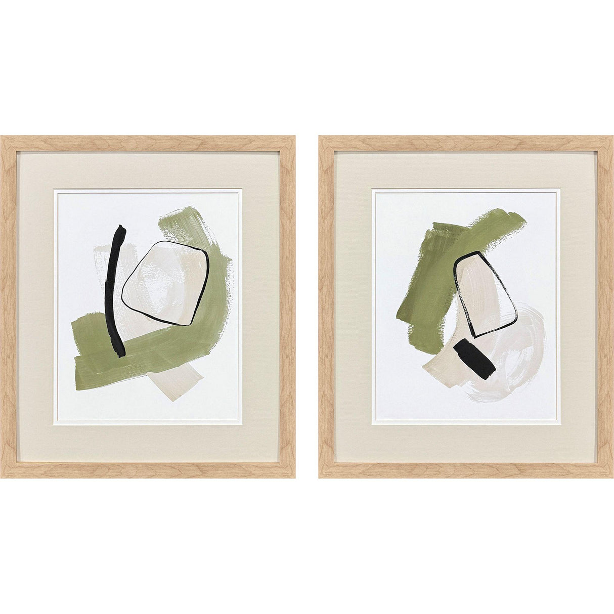 Paragon Sage Treasures I S/2 Green 21 X 18 X 1 Wall Art