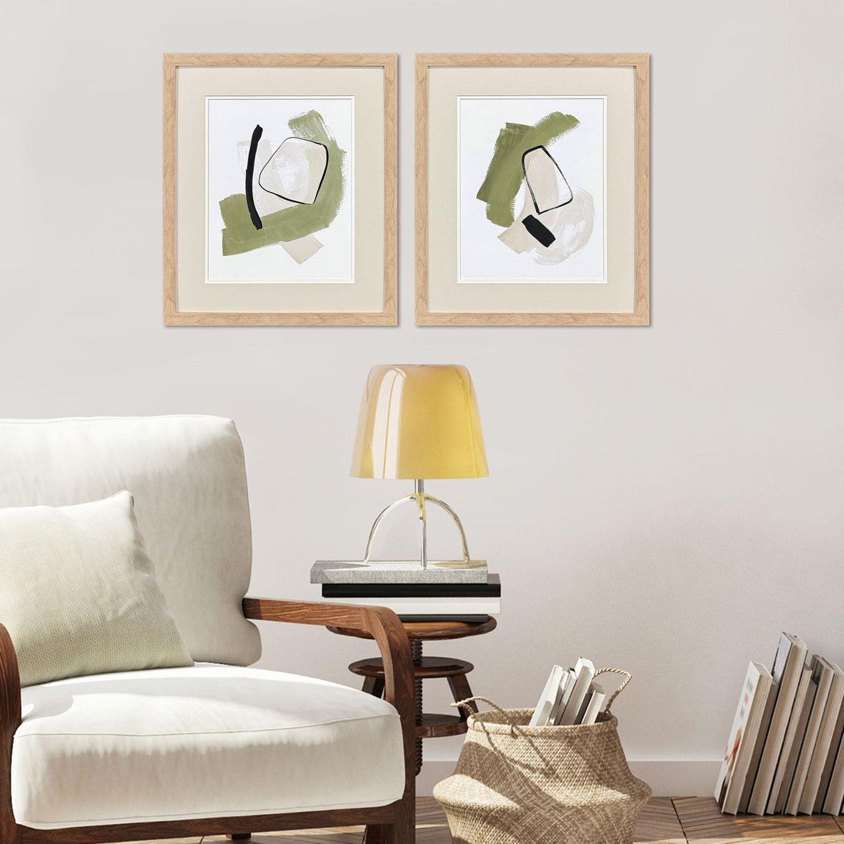Paragon Sage Treasures I S/2 Green 21 X 18 X 1 Wall Art