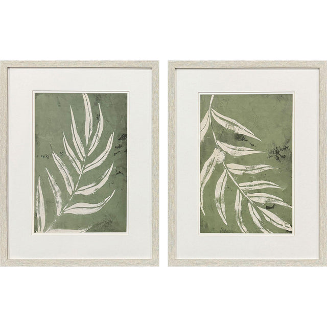 Paragon Palm Leaf S/2 Green 25 X 19 X 1 Wall Art
