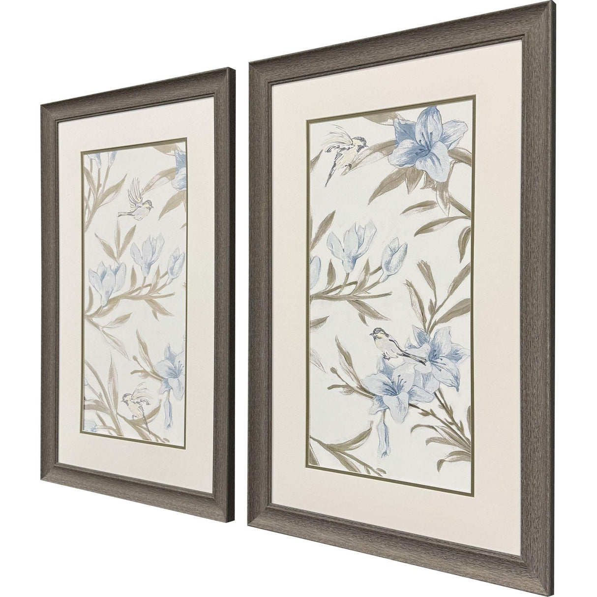 Paragon Blue Flower Beauty S/2 Blue 33 X 21 X 1 Wall Art