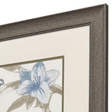 Paragon Blue Flower Beauty S/2 Blue 33 X 21 X 1 Wall Art