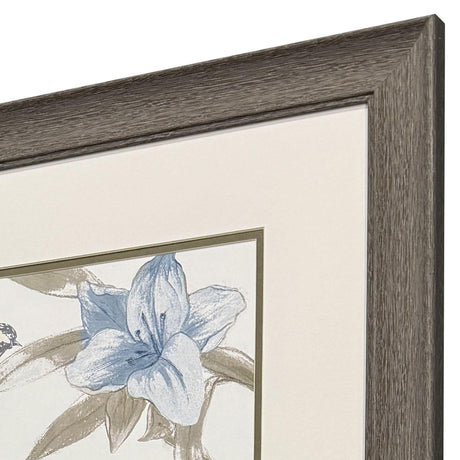 Paragon Blue Flower Beauty S/2 Blue 33 X 21 X 1 Wall Art