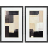 Paragon Neutral Shapes S/2 Black 32 X 20 X 1 Wall Art