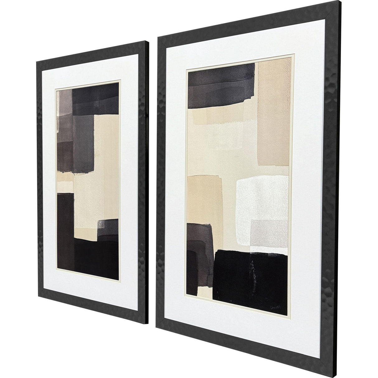Paragon Neutral Shapes S/2 Black 32 X 20 X 1 Wall Art