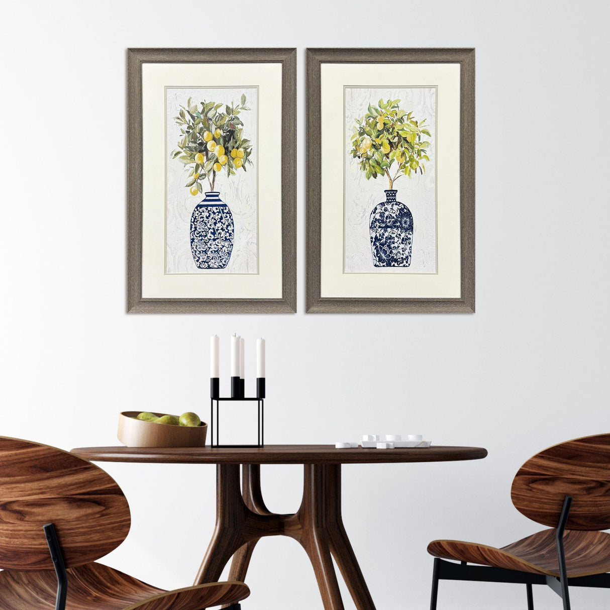 Paragon Lemon Tree Pot S/2 Blue 33 X 21 X 1 Wall Art