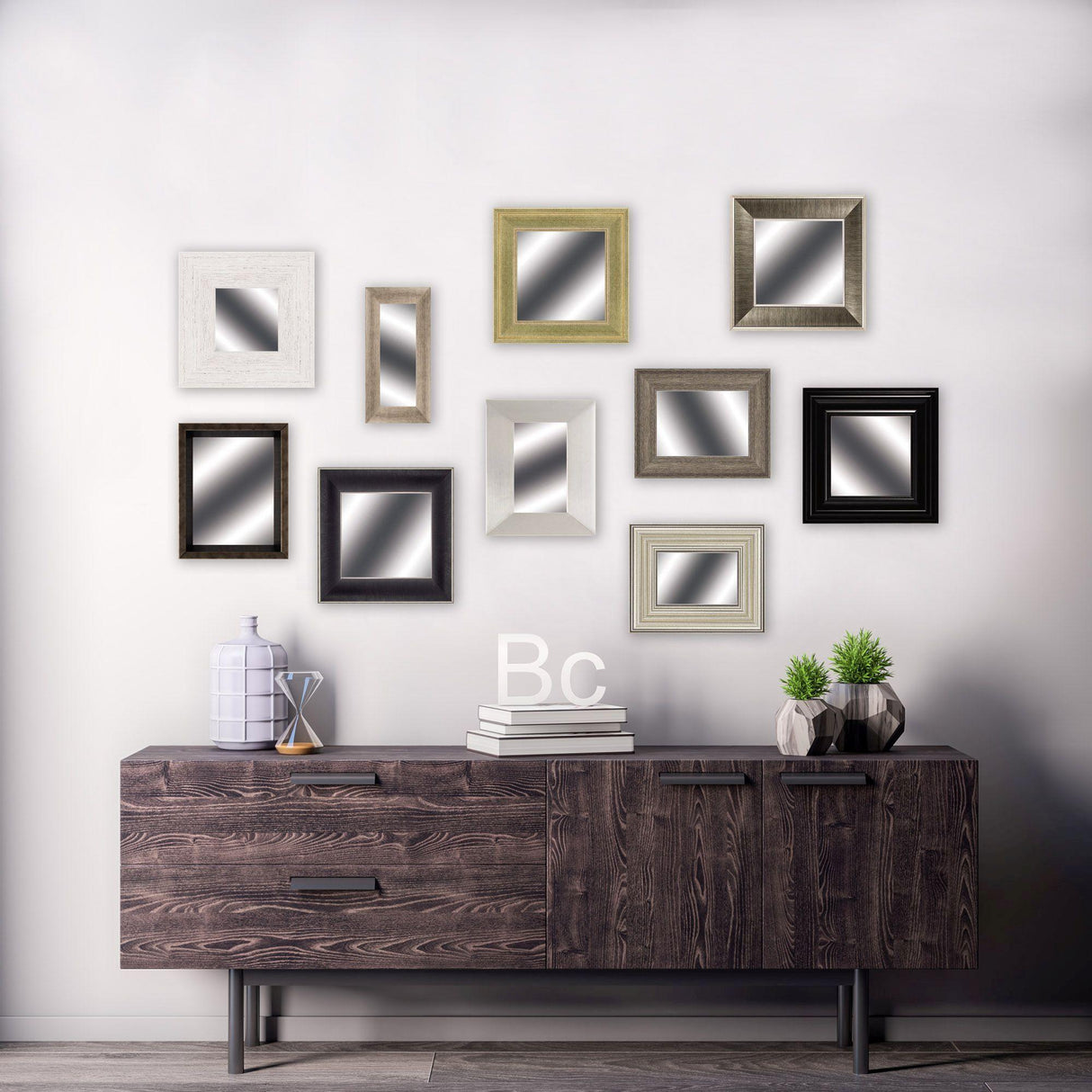 Paragon Mirror Assortment S/10 Metallic 09 X 08 X 1 Wall Mirror