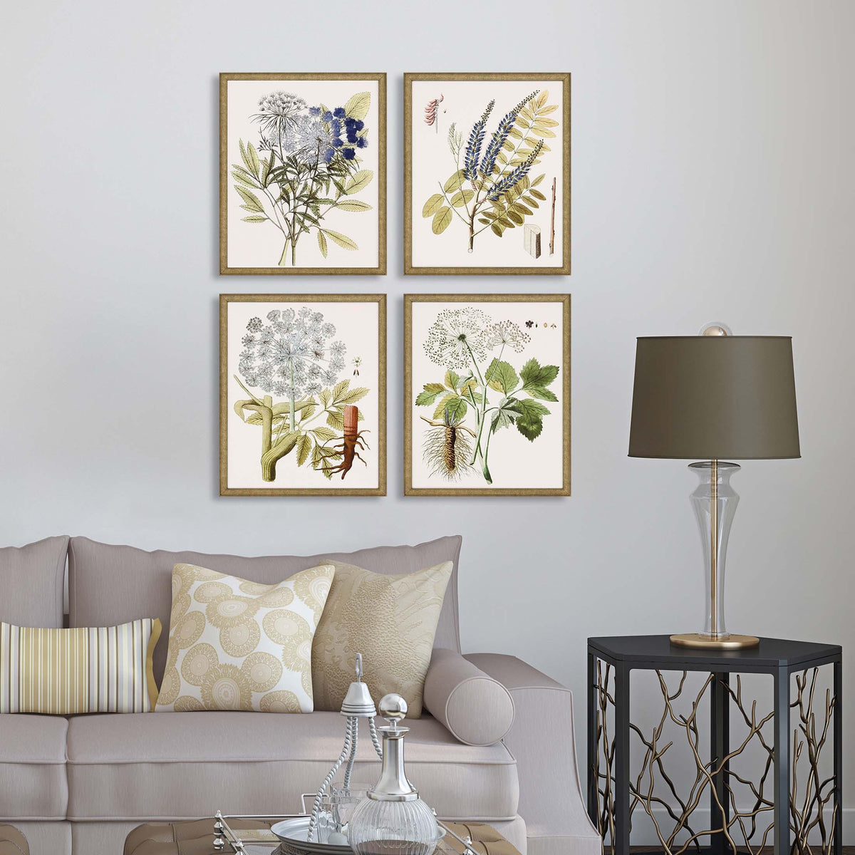 Paragon Lacy Leaves S/4 Neutral 21 X 17 X 2 Wall Art