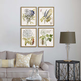 Paragon Lacy Leaves S/4 Neutral 21 X 17 X 2 Wall Art