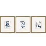 Paragon Mayhem II S/3 Blue 18 X 16 X 2 Wall Art