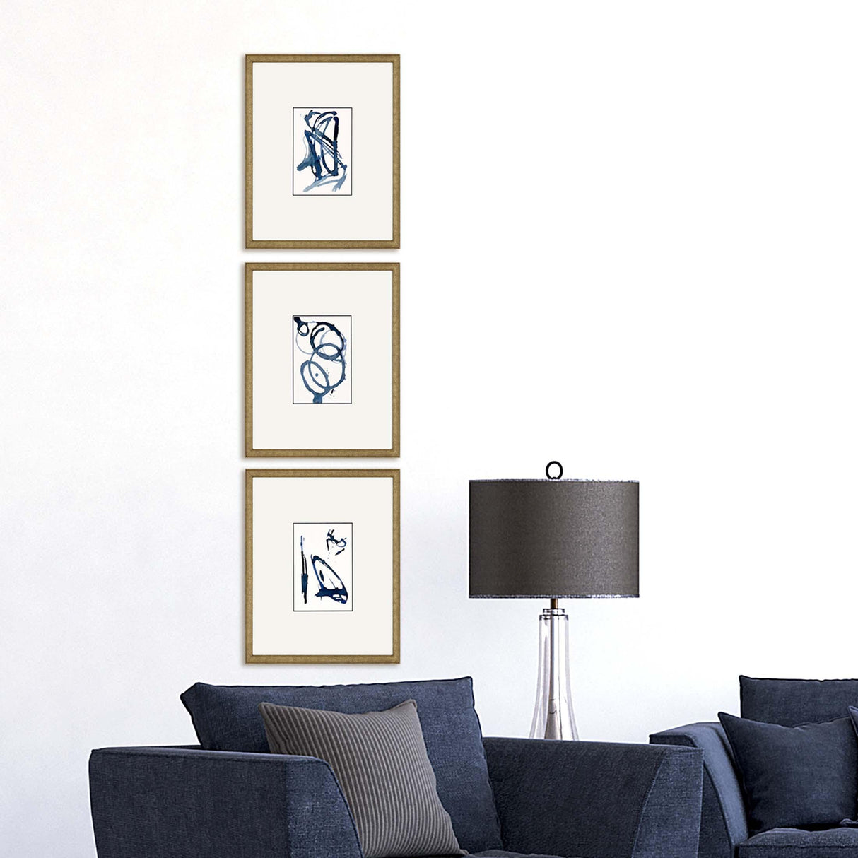 Paragon Mayhem II S/3 Blue 18 X 16 X 2 Wall Art