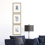 Paragon Mayhem II S/3 Blue 18 X 16 X 2 Wall Art