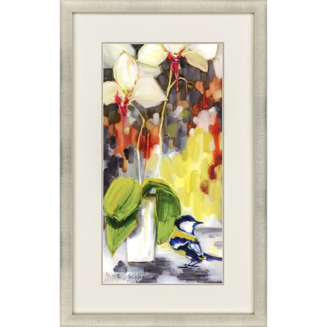 Paragon Chickadee with Orchid Yellow 43 X 27 X 2 Wall Art