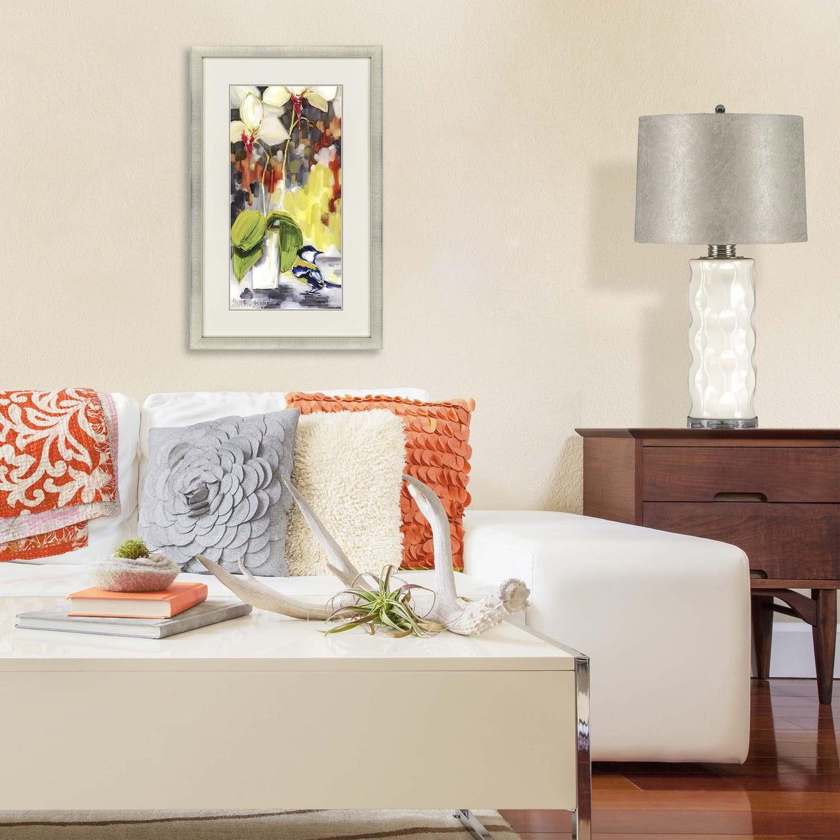 Paragon Chickadee with Orchid Yellow 43 X 27 X 2 Wall Art