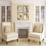 Paragon Tropical Variety S/4 Orange 25 X 19 X 2 Wall Art