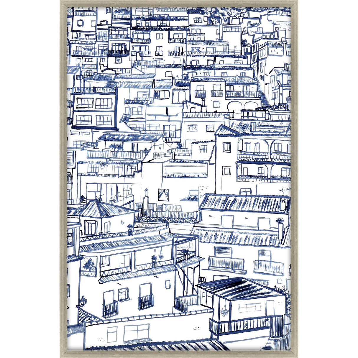 Paragon Mijas Blue 63 X 43 X 2 Wall Art