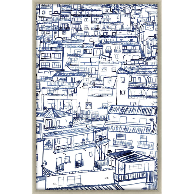 Paragon Mijas Blue 63 X 43 X 2 Wall Art