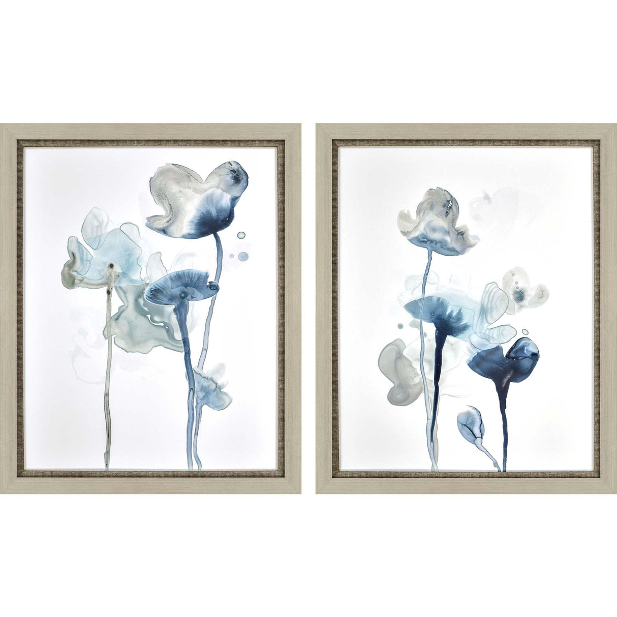 Paragon Midnight Blossom II S/2 Blue 32 X 26 X 2 Wall Art