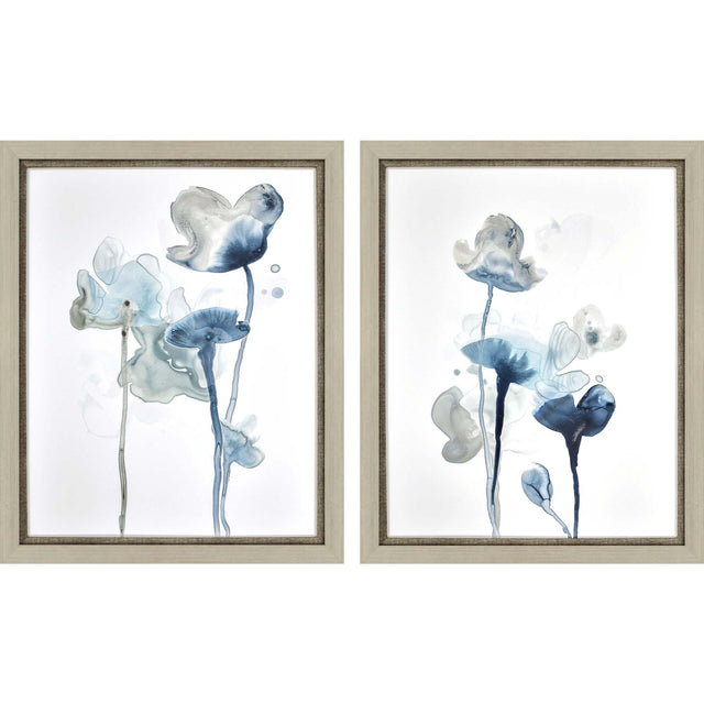 Paragon Midnight Blossom II S/2 Blue 32 X 26 X 2 Wall Art