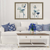 Paragon Midnight Blossom II S/2 Blue 32 X 26 X 2 Wall Art