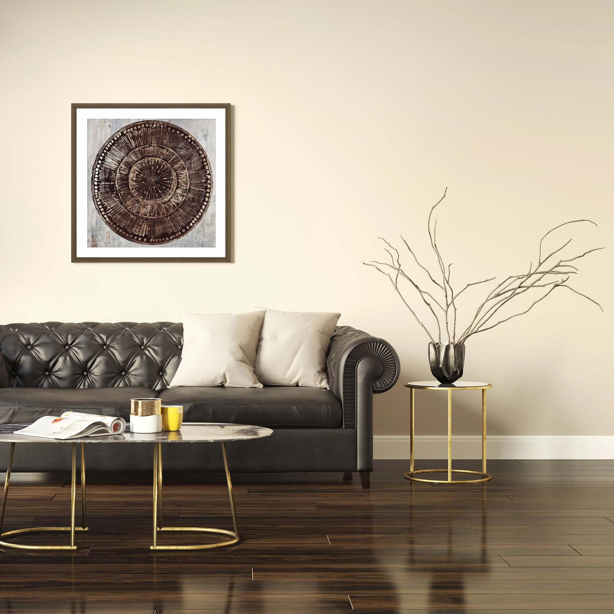 Paragon Zulu Gold I Brown 30 X 30 X 2 Wall Art