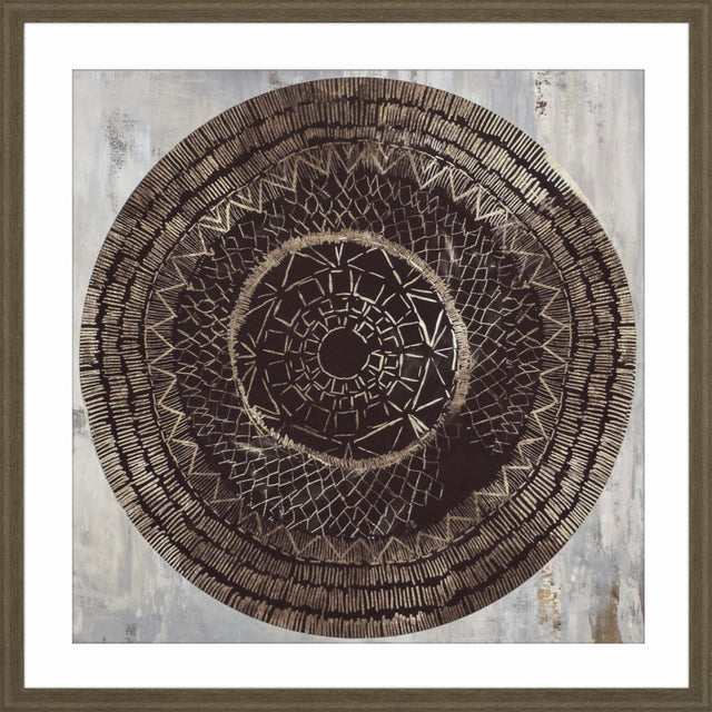 Paragon Zulu Gold II Brown 30 X 30 X 2 Wall Art