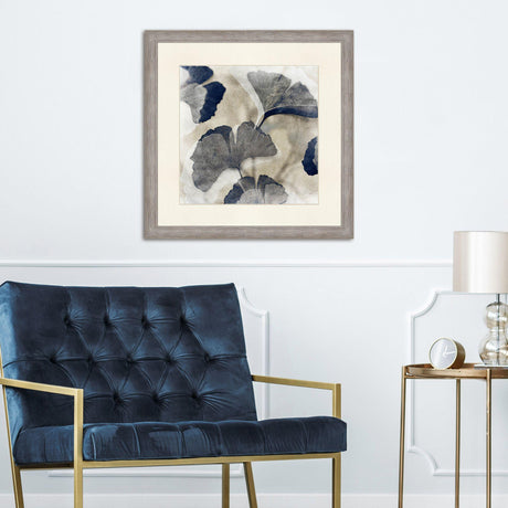 Paragon Blooming I Blue 36 X 36 X 2 Wall Art