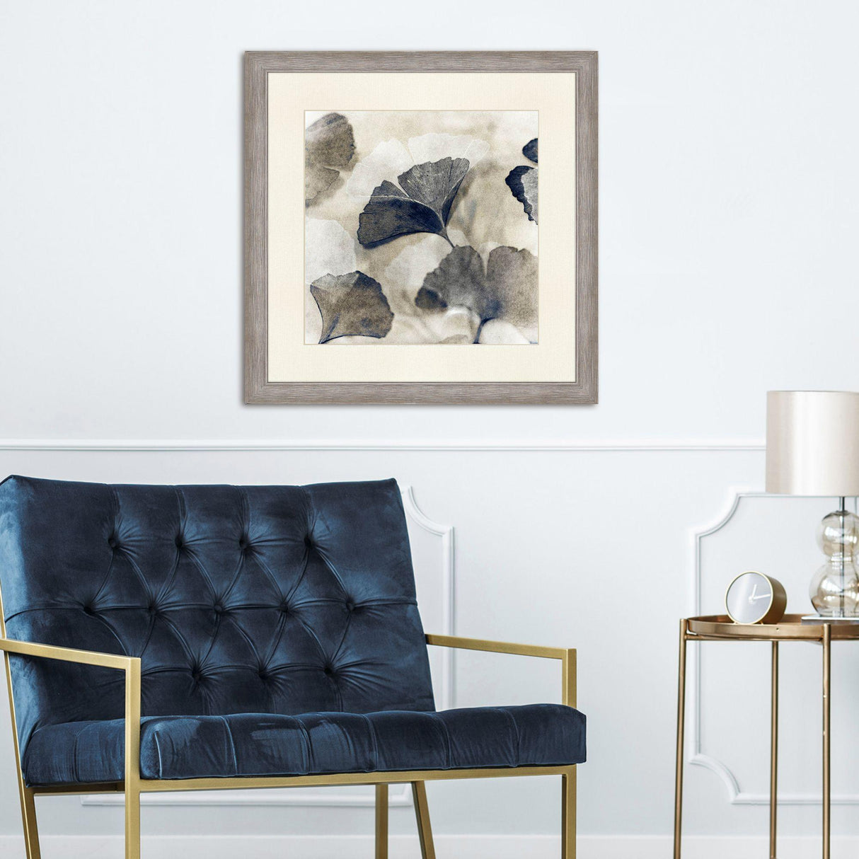 Paragon Blooming II Blue 36 X 36 X 2 Wall Art