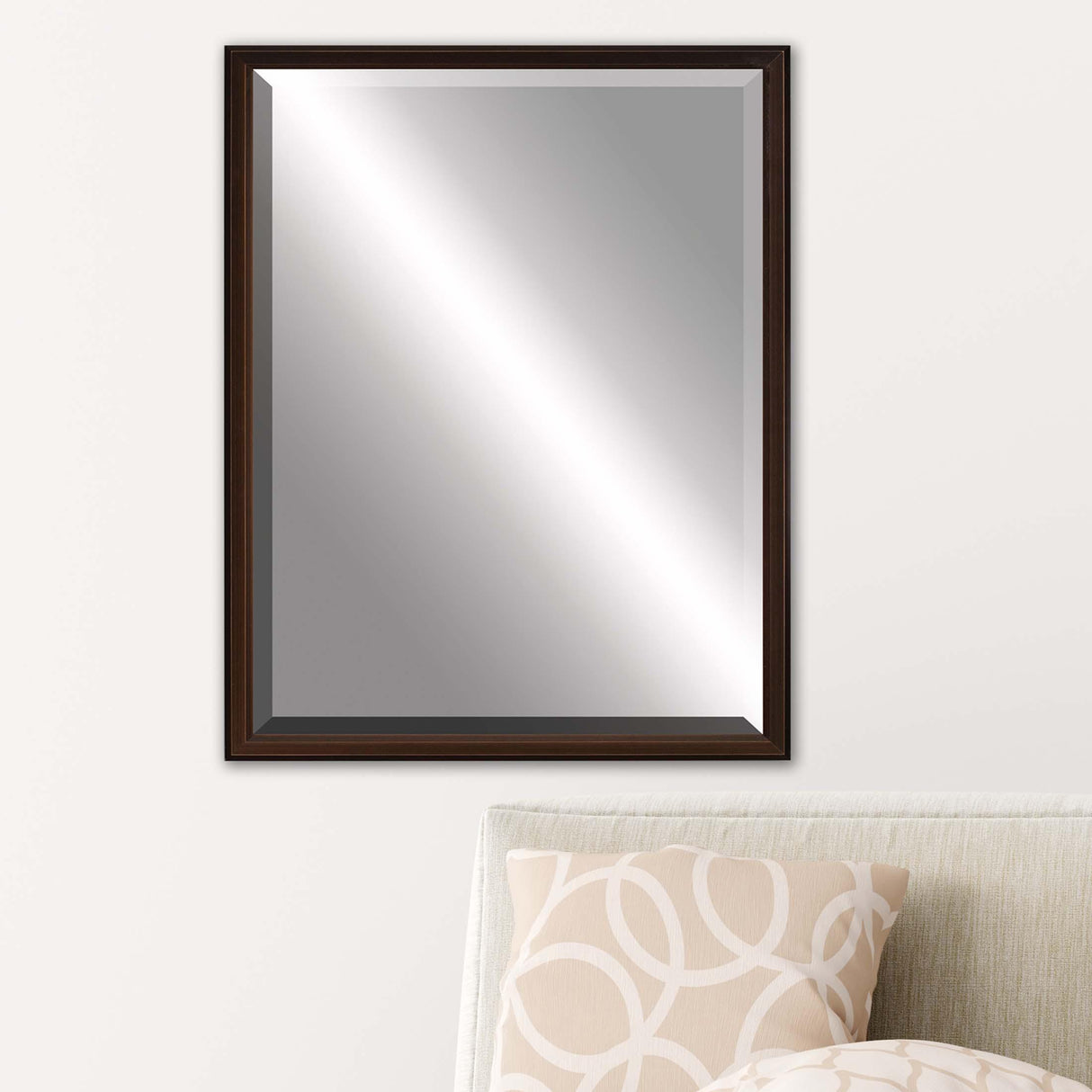 Paragon #517 30 x 40 Beveled Brown 43 X 33 X 3 Wall Mirror