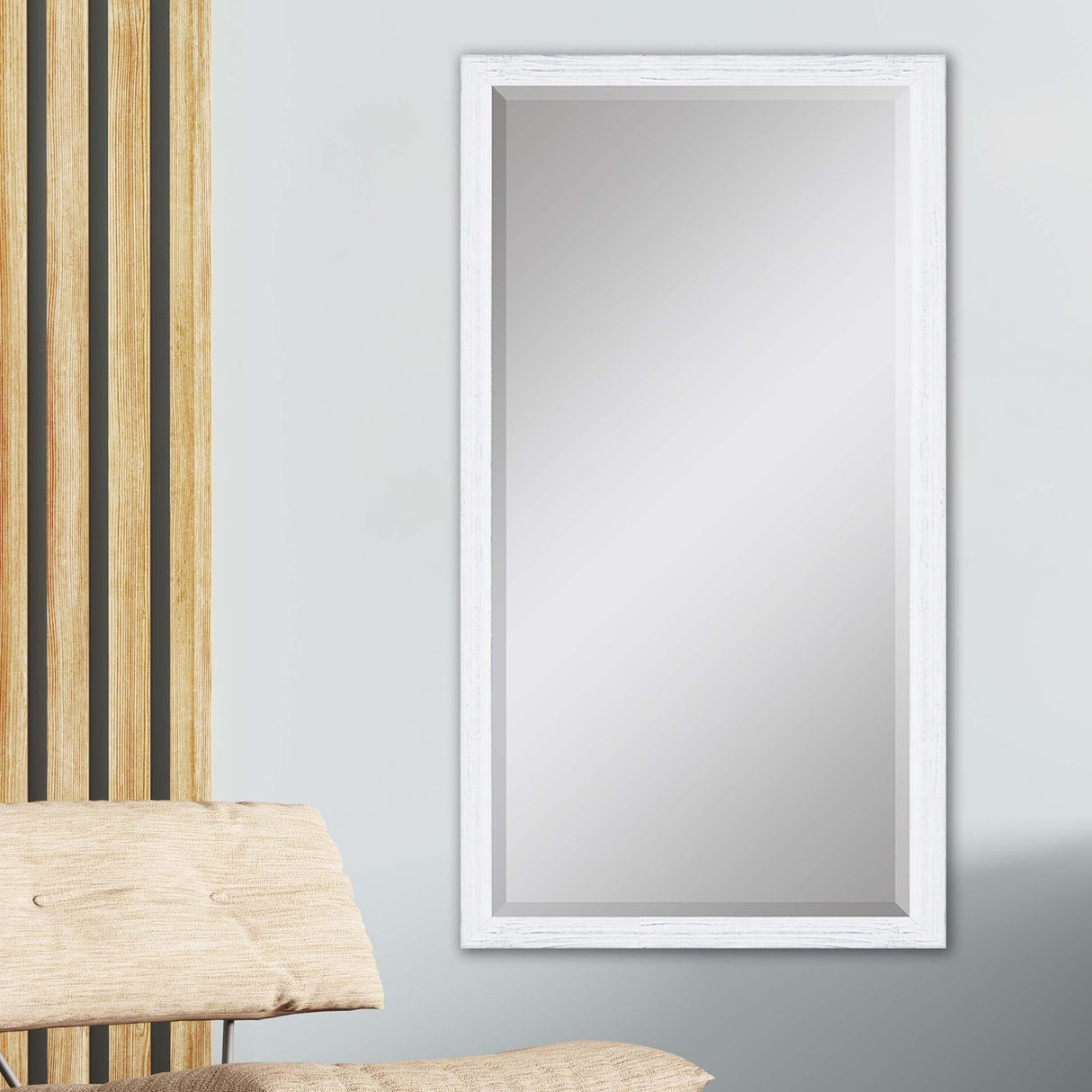 Paragon #463 30 x 72 Beveled White 76 X 34 X 1 Wall Mirror