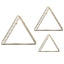 Paragon Golden Triangle S/3 Metallic 14 X 16 X 6 Wall Hanging