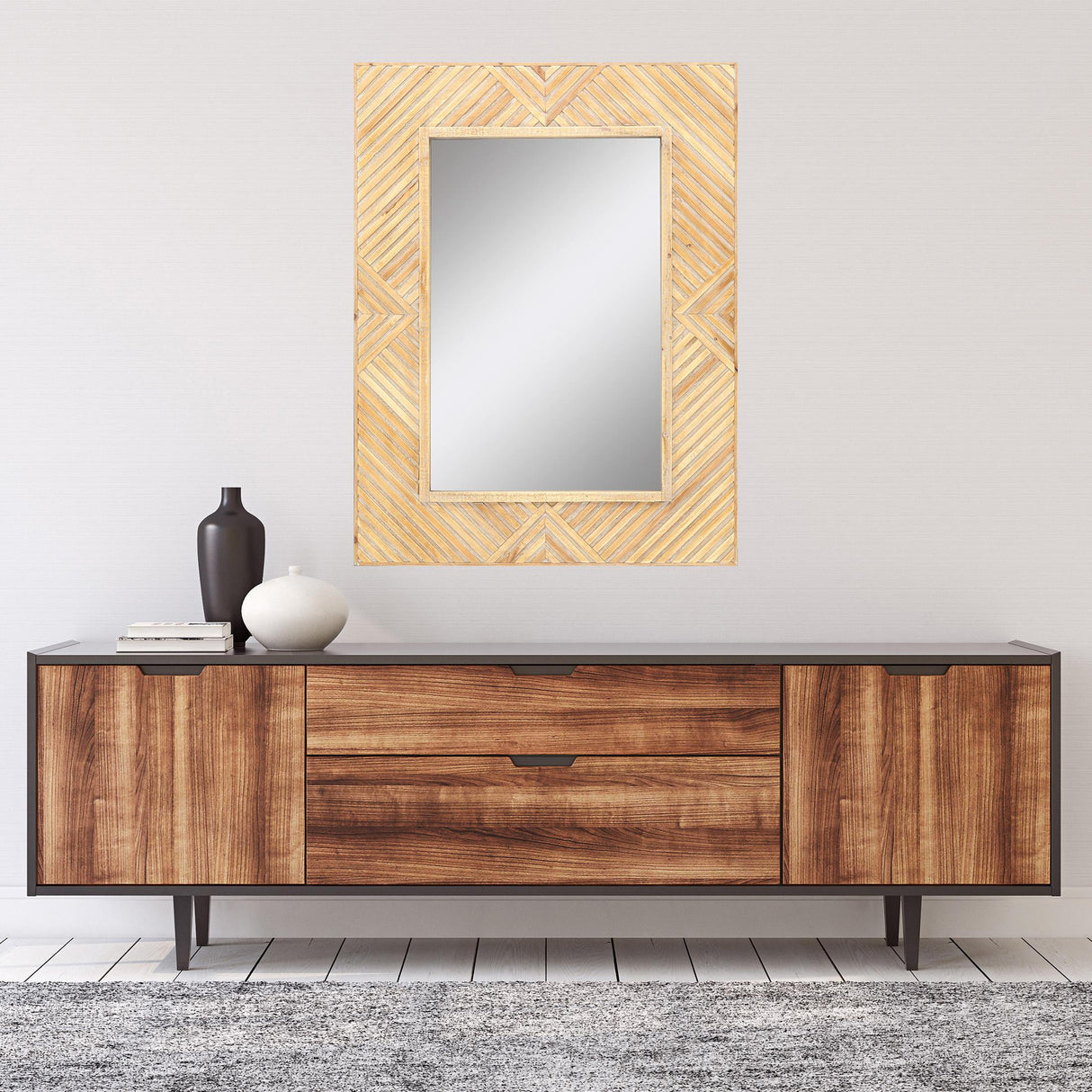Paragon Martin Mirror Brown 40 X 30 X 2 Wall Mirror