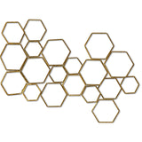 Paragon Golden Movement Metallic 21 X 35 X 2 Wall Hanging