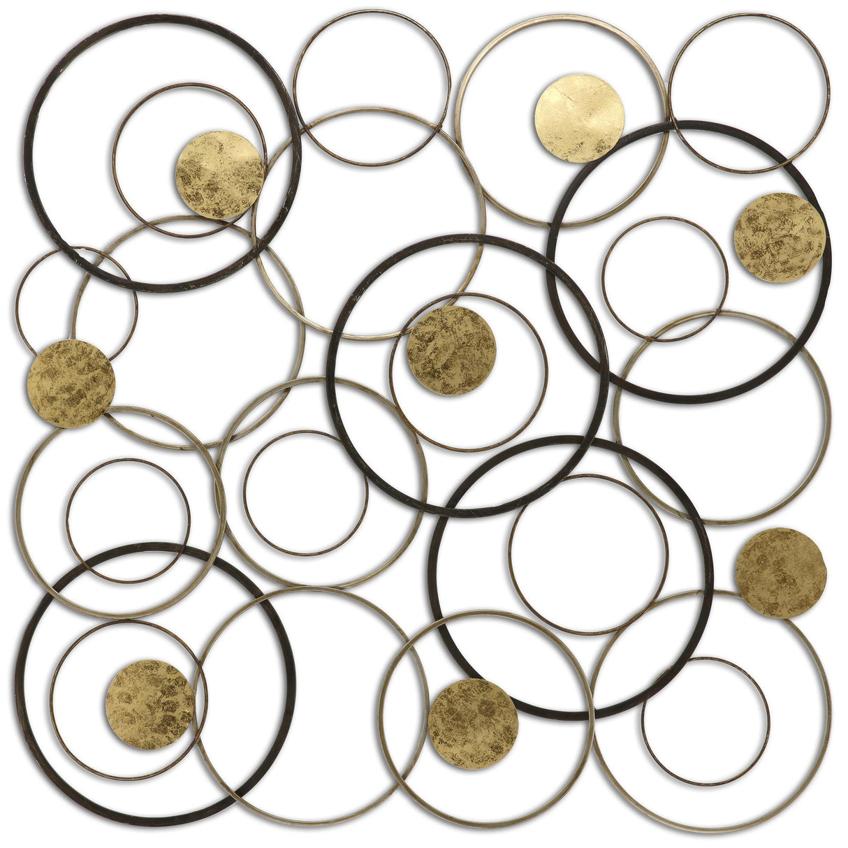 Paragon Opposites Attract Metallic 36 X 36 X 1 Wall Hanging