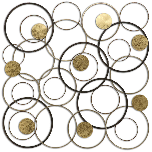 Paragon Opposites Attract Metallic 36 X 36 X 1 Wall Hanging