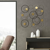 Paragon Opposites Attract Metallic 36 X 36 X 1 Wall Hanging
