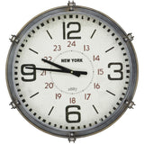 Paragon Manhattan Clock Metallic 19 X 19 X 5 Wall Hanging
